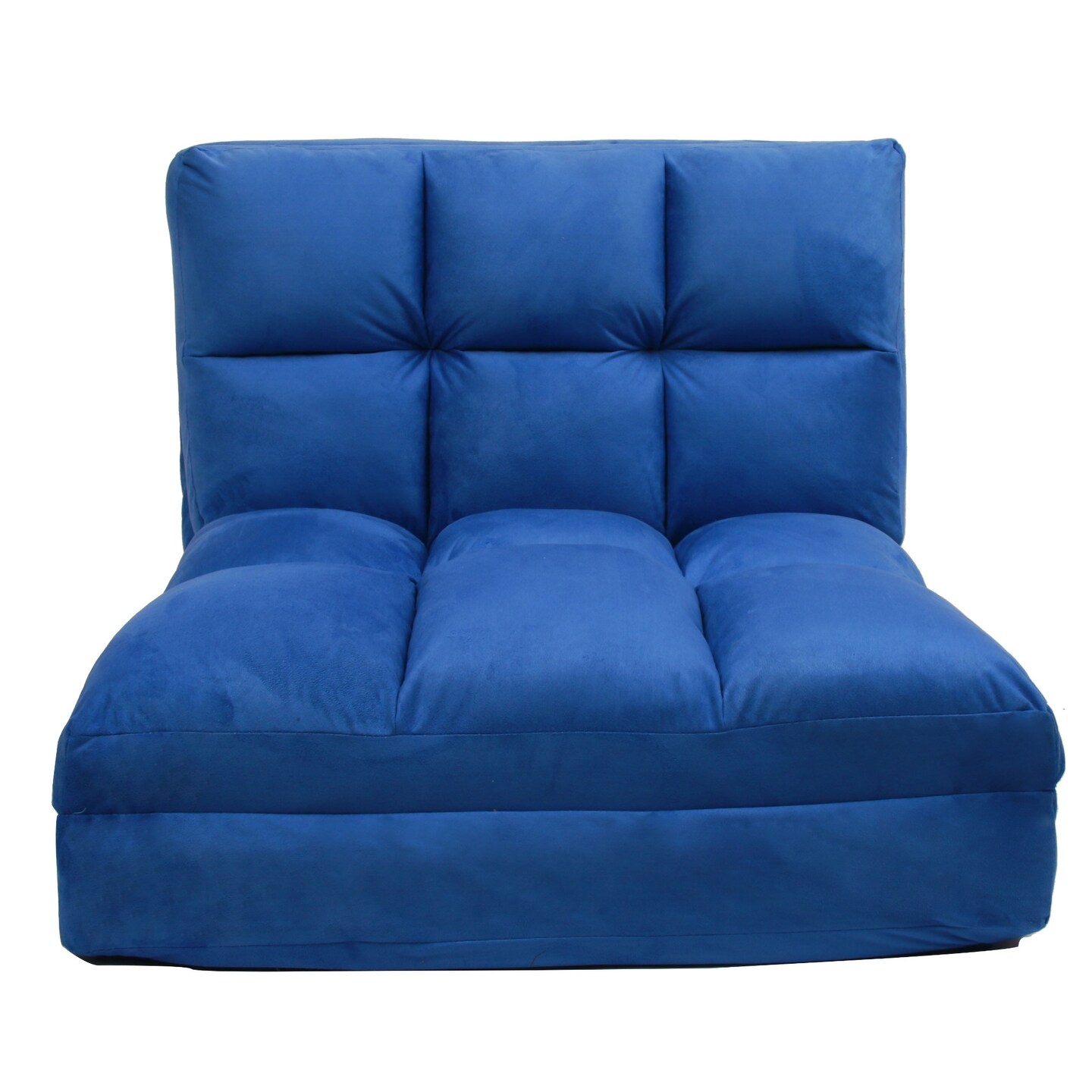 Microsuede Convertible Flip Floor Chair Sleeper