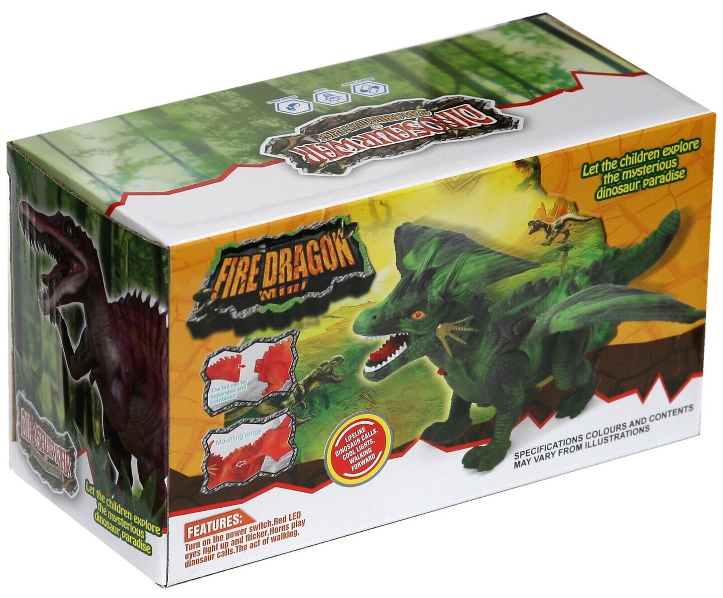 Kitcheniva Battery Powered Walking Dragon Kids Toy Gift Idea