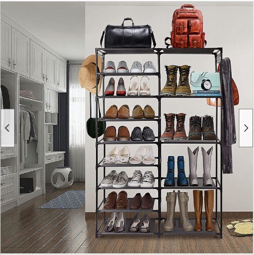 9-Tier Shoe Rack Shoe Shelf Organizer 24 Pairs Shoes Boots Storage Organizer