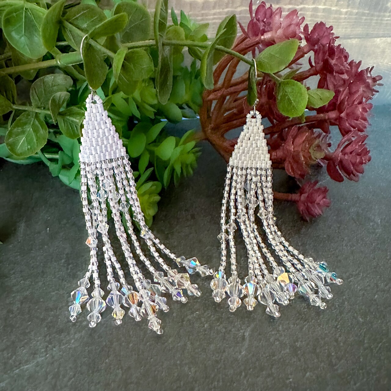Crystallized Fringe Earrings with John Bead and @daniellewickesjewelry