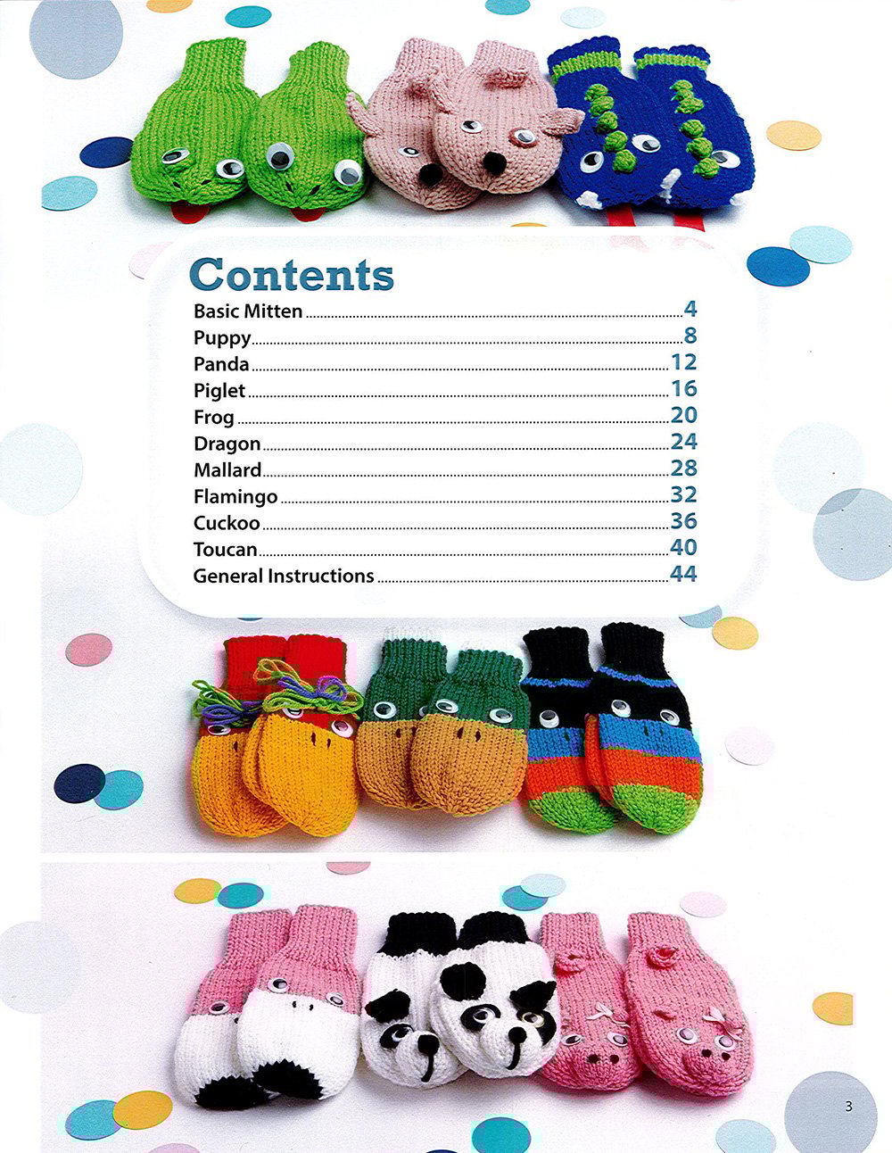 Leisure Arts Puppet Mittens Knitting Book
