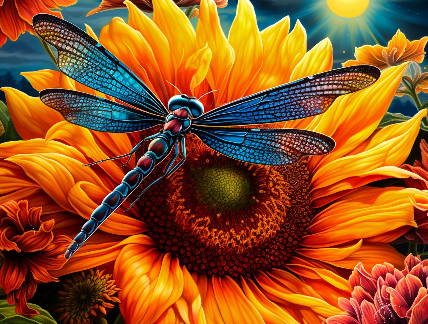 Sunsout Sunny Day Visit 1000 pc Jigsaw Puzzle 77022