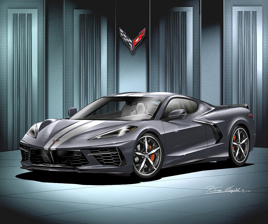 C8 Chevrolet Corvette Stingray Art Prints by Danny Whitfield