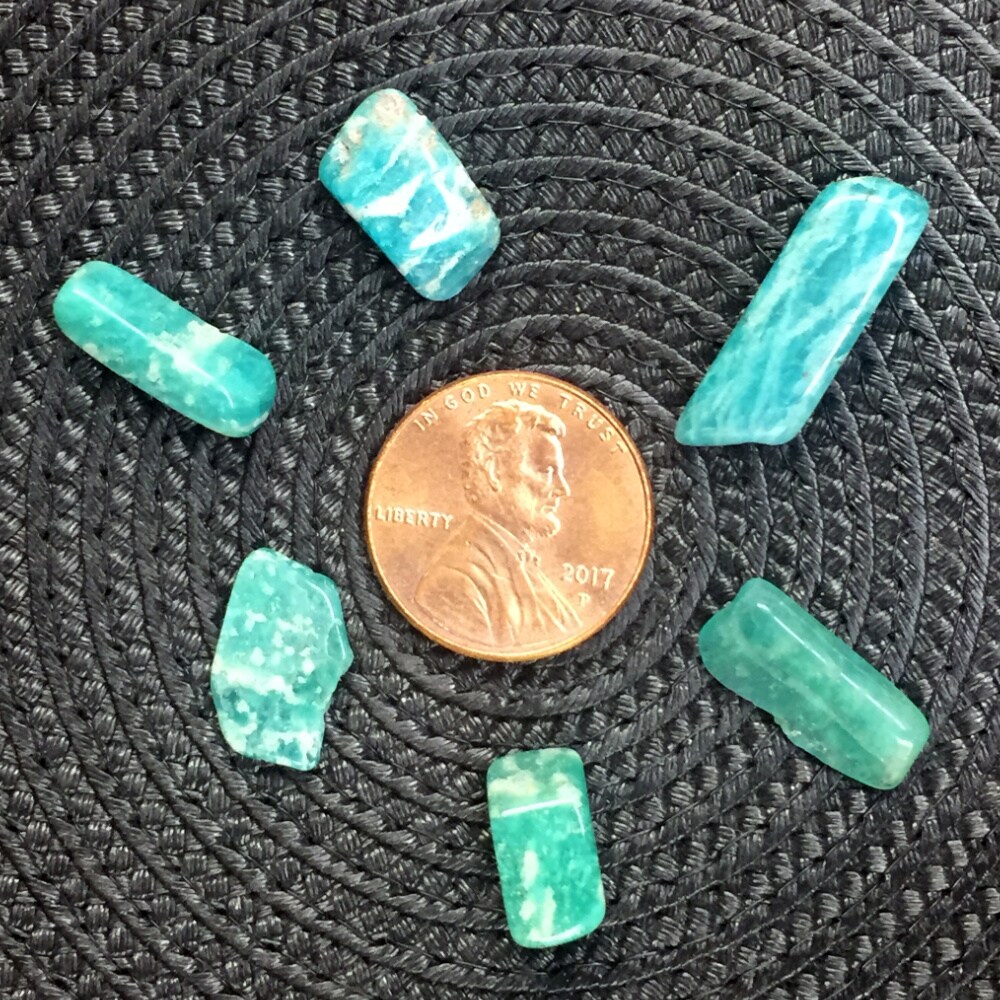 Amazonite (Russian) Crystal Chips &#x2013; Size XS