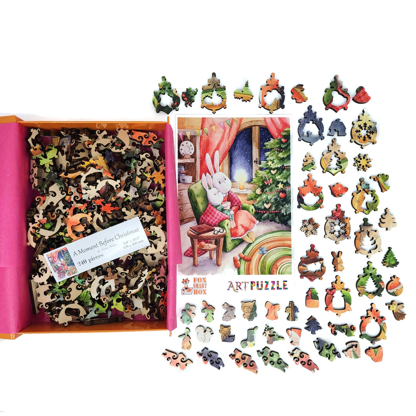 Wooden Jigsaw Puzzles for Adults - Uniquely Shaped Pieces - made