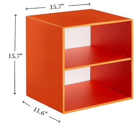 6 Cube Storage Cube Organizer, DIY Stackable Books Organizer Shelving, Kids Bookcase Bookshelf for Living Room, Bedroom, Office