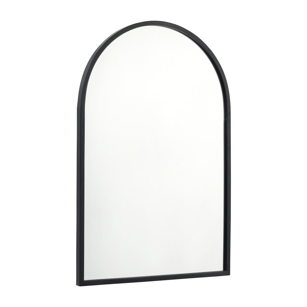 HBCY Creations Arched Wall Mirror, Metal Framed Wall Mirror for Hallways, Entryways, Dining and Living Rooms