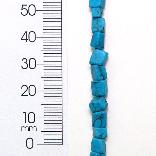 6 Packs of Synthetic Chips - Turquoise - 2 x 8&#x22; Strand