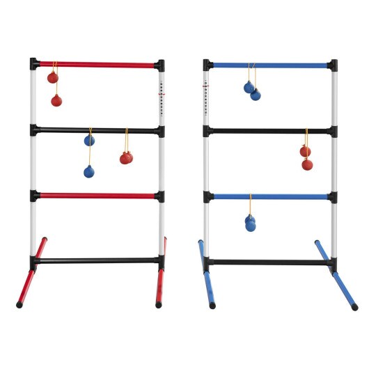 Indoor/Outdoor Ladder Ball Game Set with Portable Design and Carrying Bag
