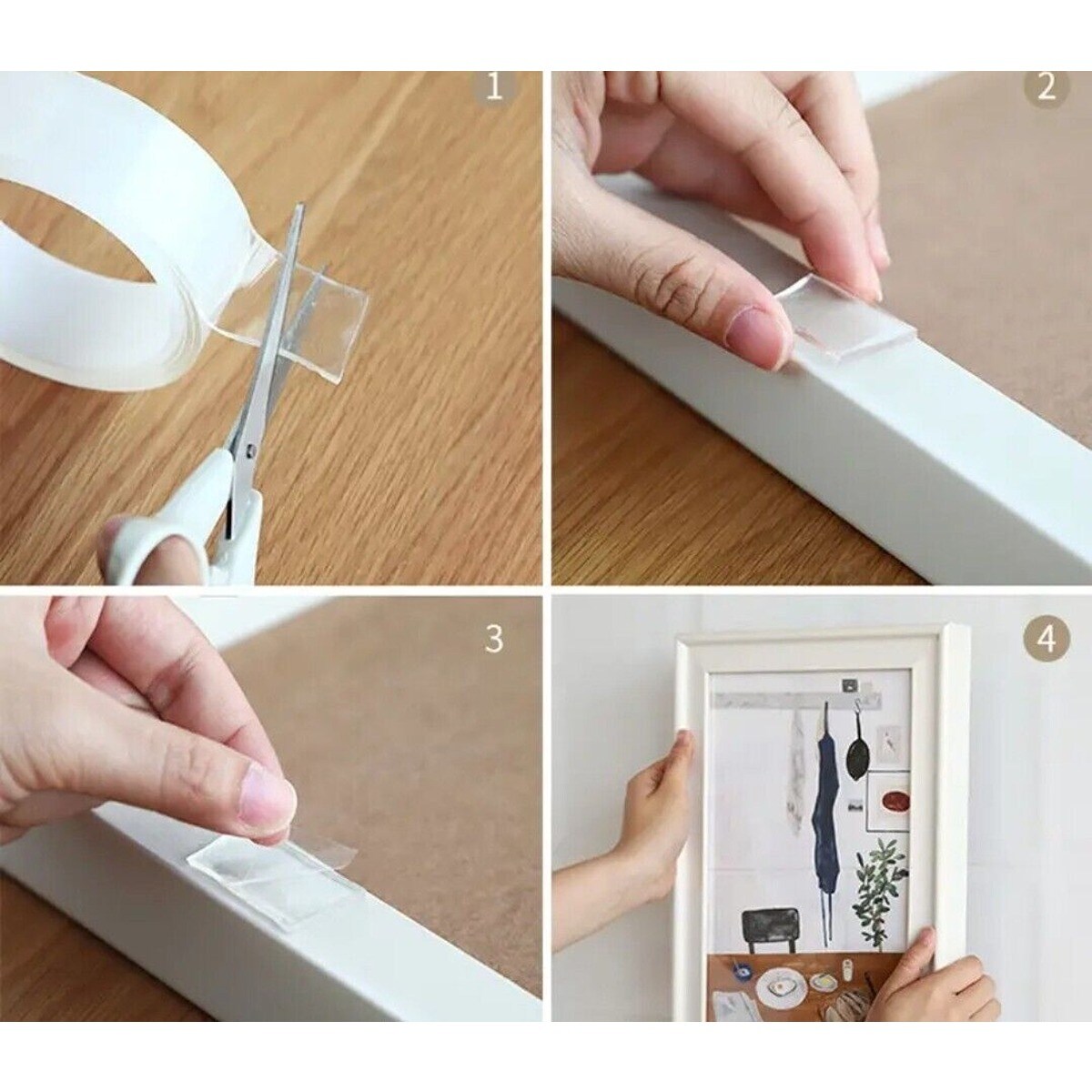 3 meter Sturdy Transparent Tape 3 packs