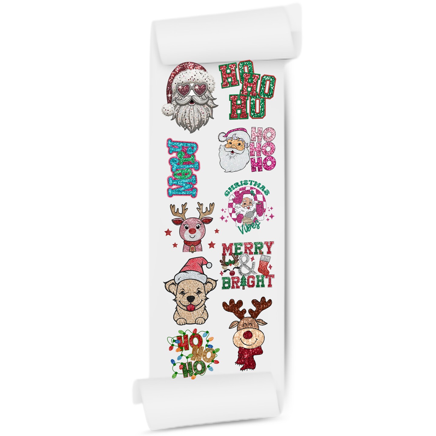 Festive Sparkle: Christmas Faux Sequin DTF Gang Sheets - 22x60