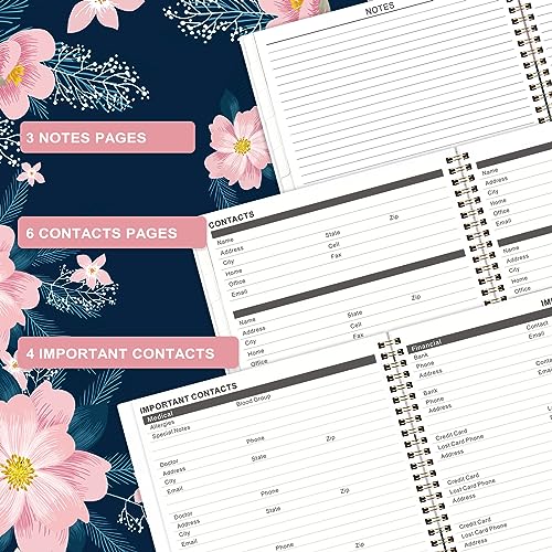Monthly Planner 2024-2025, Jan. 2024 - Dec. 2025, 9&#x22; x 11&#x22;, 2 Year Monthly Planner with Monthly Tabs, Thick Paper, Double-Size Pocket, Great Organizer
