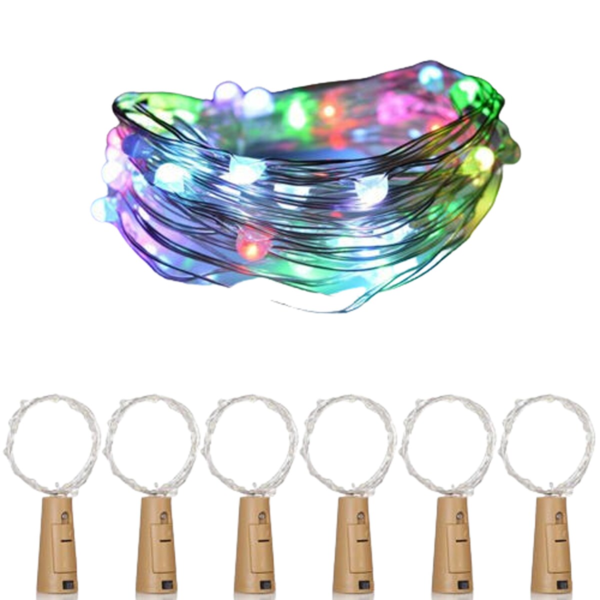 2m Wine Bottle Fairy String Lights 10 Pack