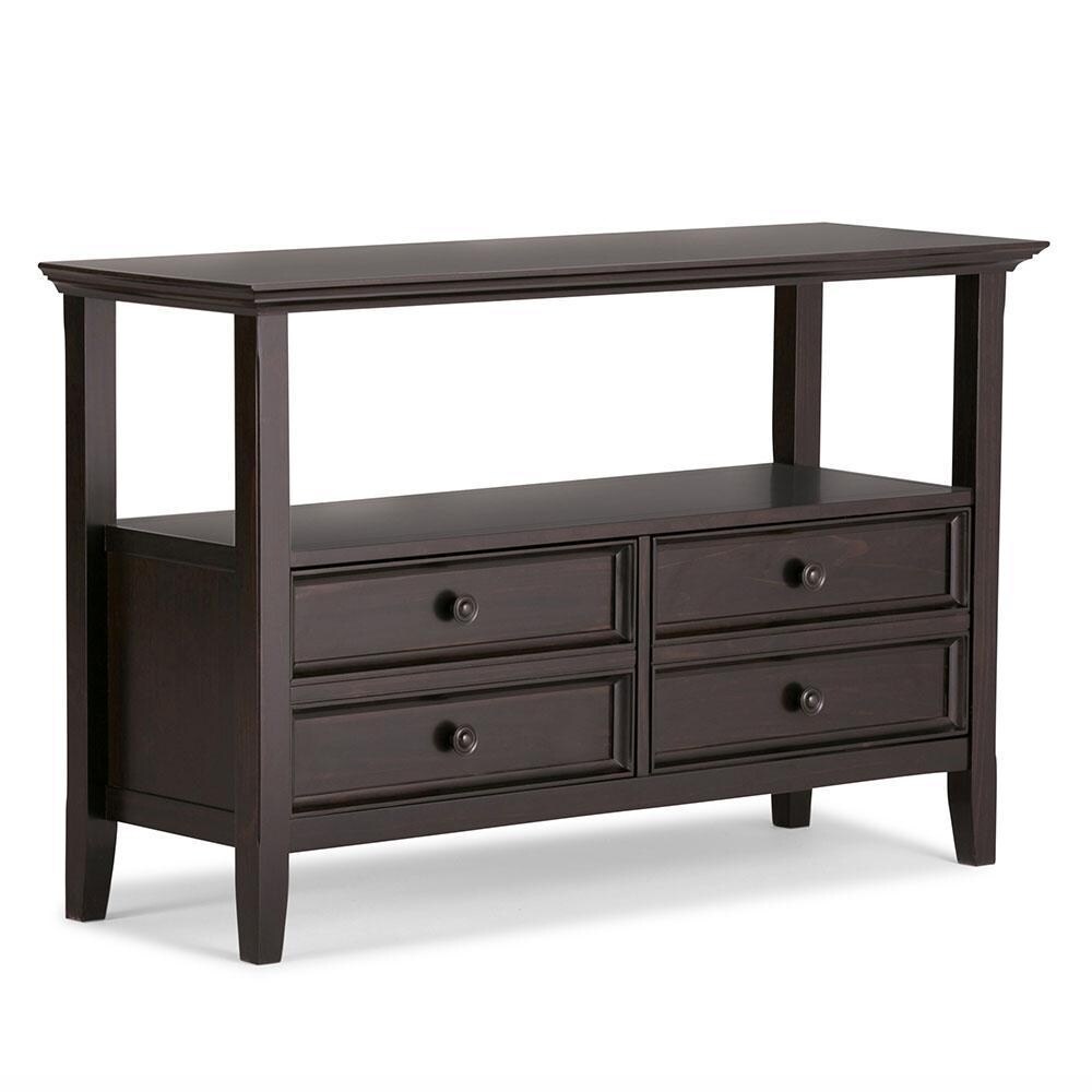 Simplihome Amherst Solid Wood 48"Transitional Console Sofa Entryway Table