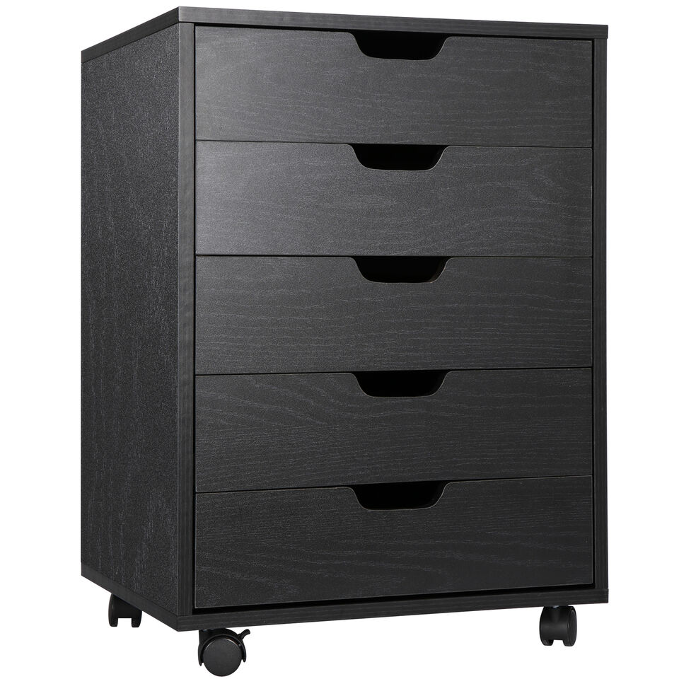 Bedroom Save Space Indoor 5 Drawer Dresser Clothing Storage.