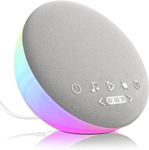 EWEADN White Noise Color-Changing Lights Machine With 26 Soothing Music Tracks