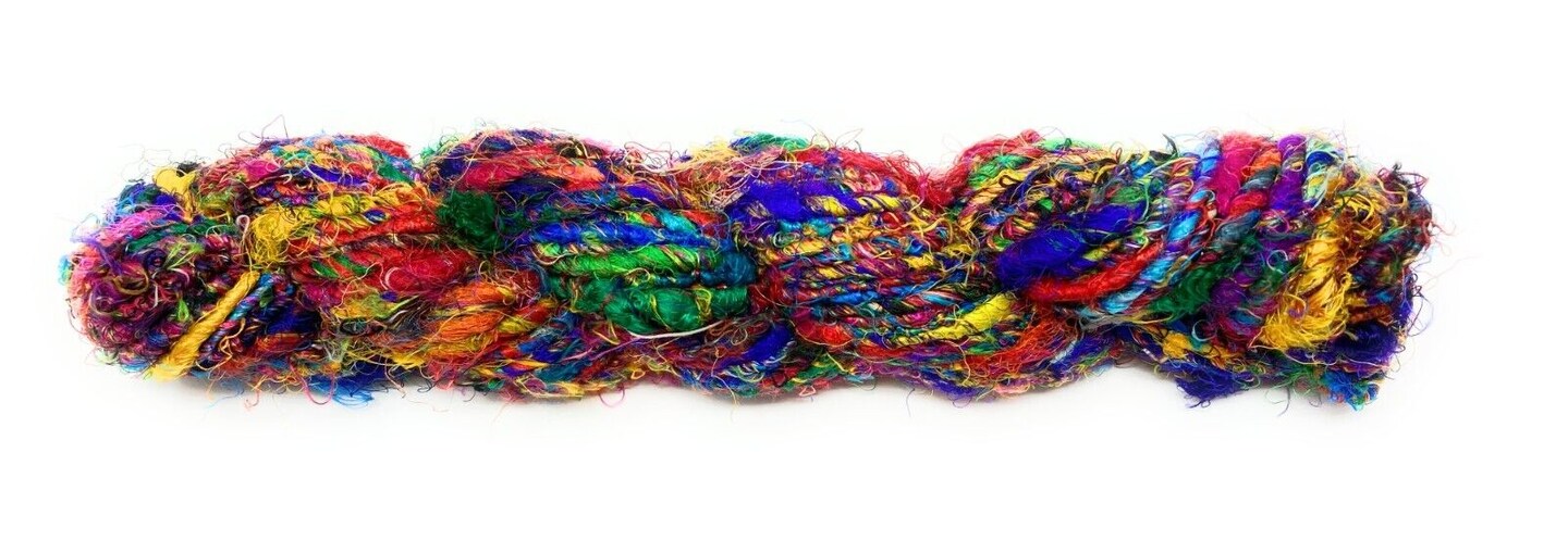 Kitcheniva Recycled Silk Sari Yarn 100 Gram Skein