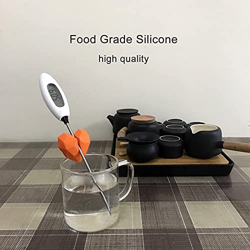 Silicone Non-Scratch Pot Clip, Candy Thermometer Pot Clip for Candy Making, Hand-Free Holder to Measure Temperature of Candy, Oil, Milk, Chocolate, Candle, Deep Fryer and Cooking Melting Pot