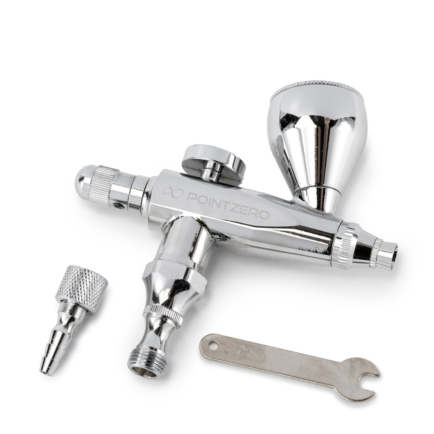 PointZero Single Action 7cc Gravity-Feed (Stubby) Airbrush Set - .3mm Nozzle