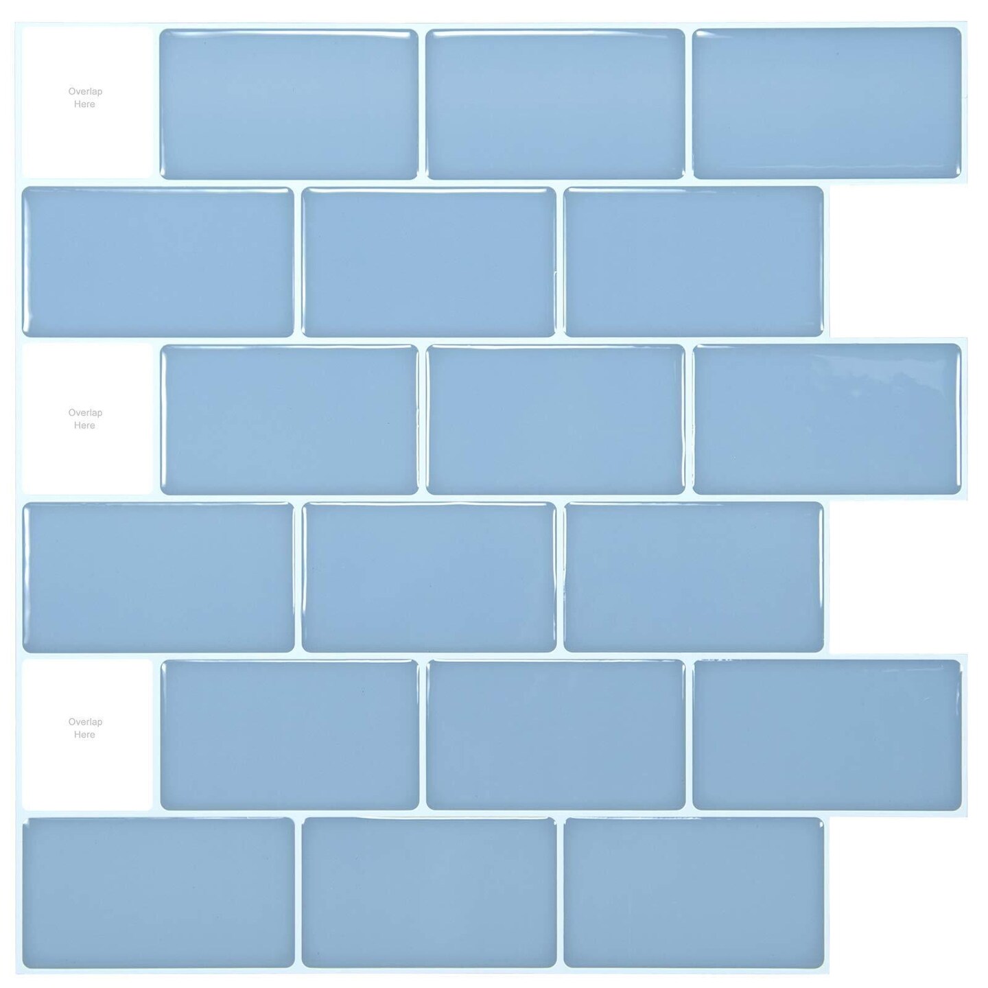 10 Sheet Peel and Stick Kitchen Backsplash Tiles