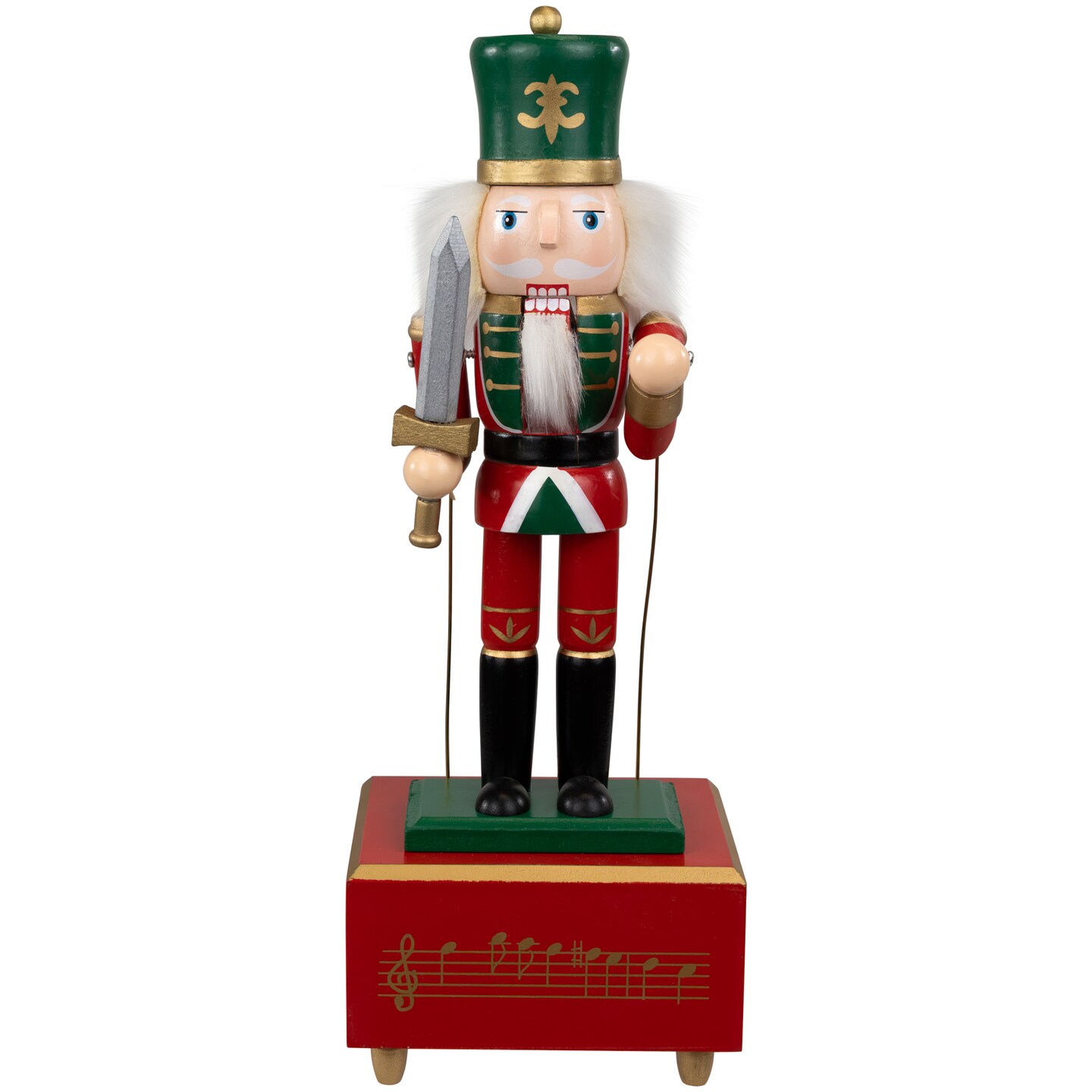 Northlight Musical and Animated Soldier Christmas Nutcracker - 12.5" - Red and Green
