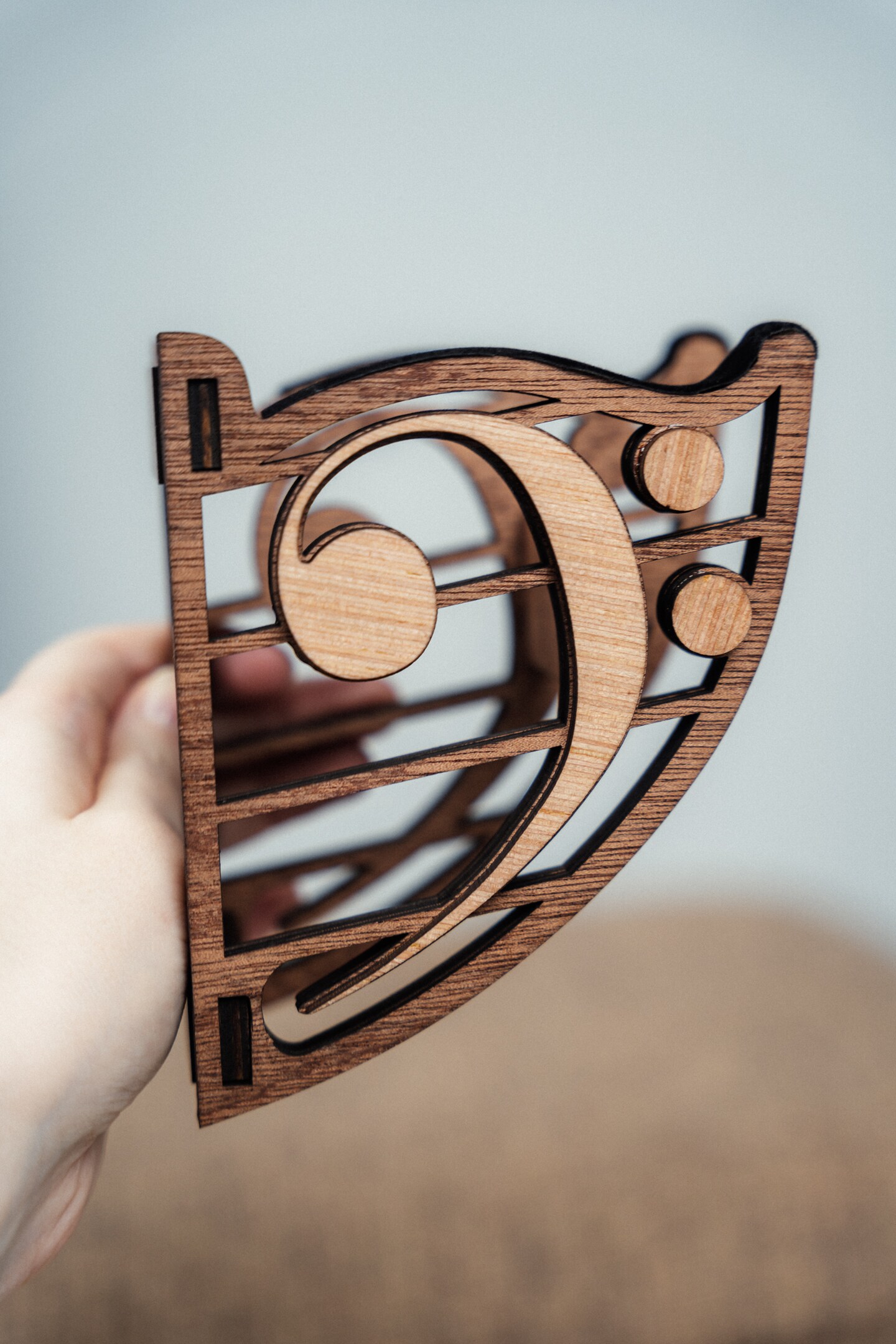 Guitar Wall Mount guitar holder with bass clef design - straight and angled guitar hanger for acoustic guitar or bass guitar Fender product 4