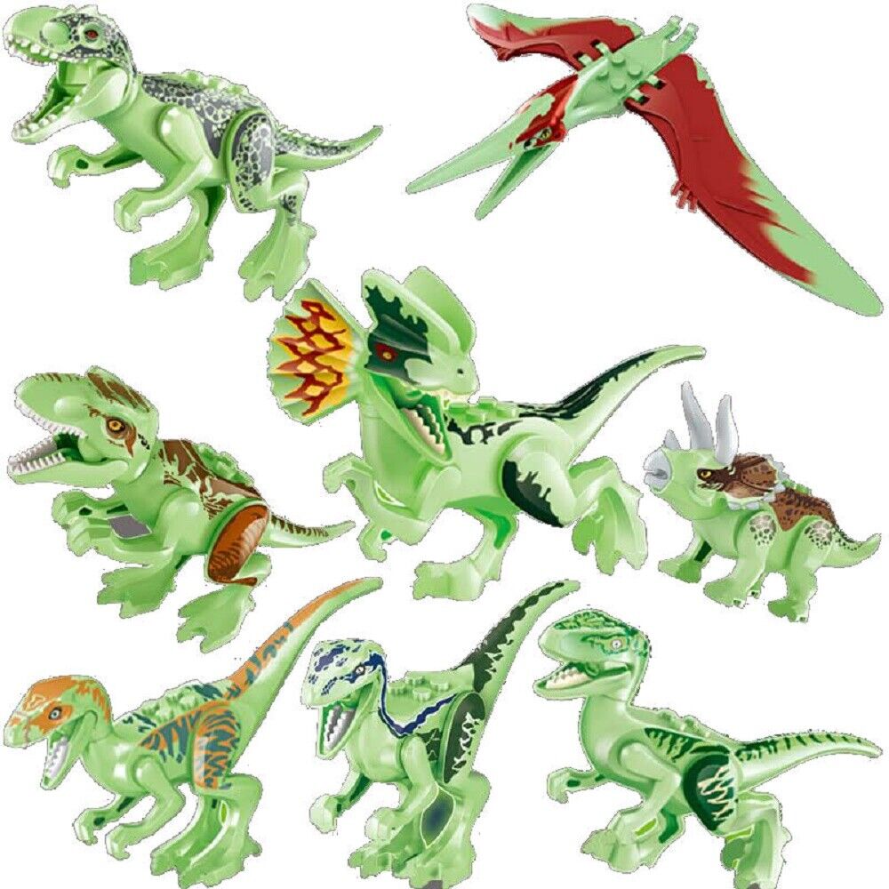 Kitcheniva Mini Jurassic Dinosaur Puzzle Toy Set of 8