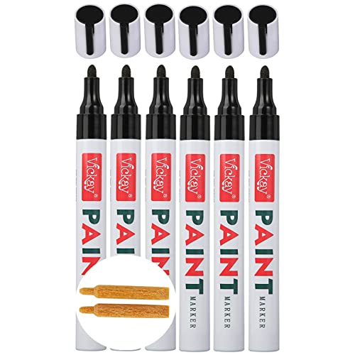 8 Colors Paint Pens Paint Markers - Permanent Oil Based Paint Markers for  Metal Wood, Paint Pens for Fabric Paint Ceramic Plastic Canvas Rock  Painting Glass Tire, Waterproof Craft Supplies for Adults