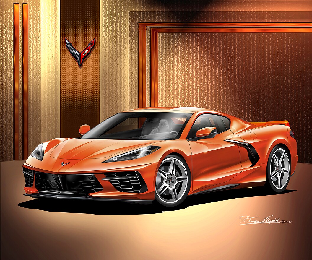 C8 Chevrolet Corvette Stingray Art Prints by Danny Whitfield