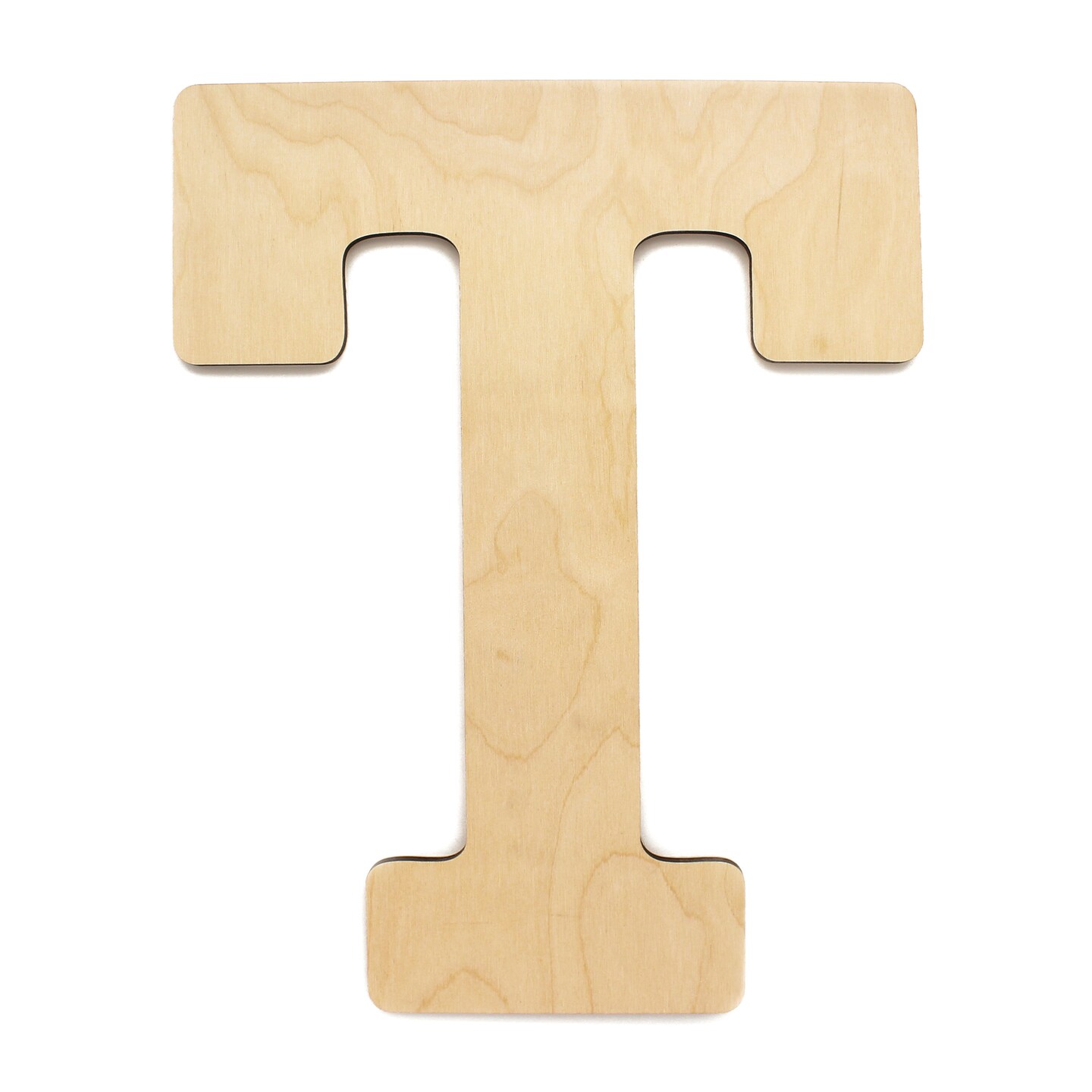 Essentials By Leisure Arts Arts Wood Letter 13&#x22; Birch T