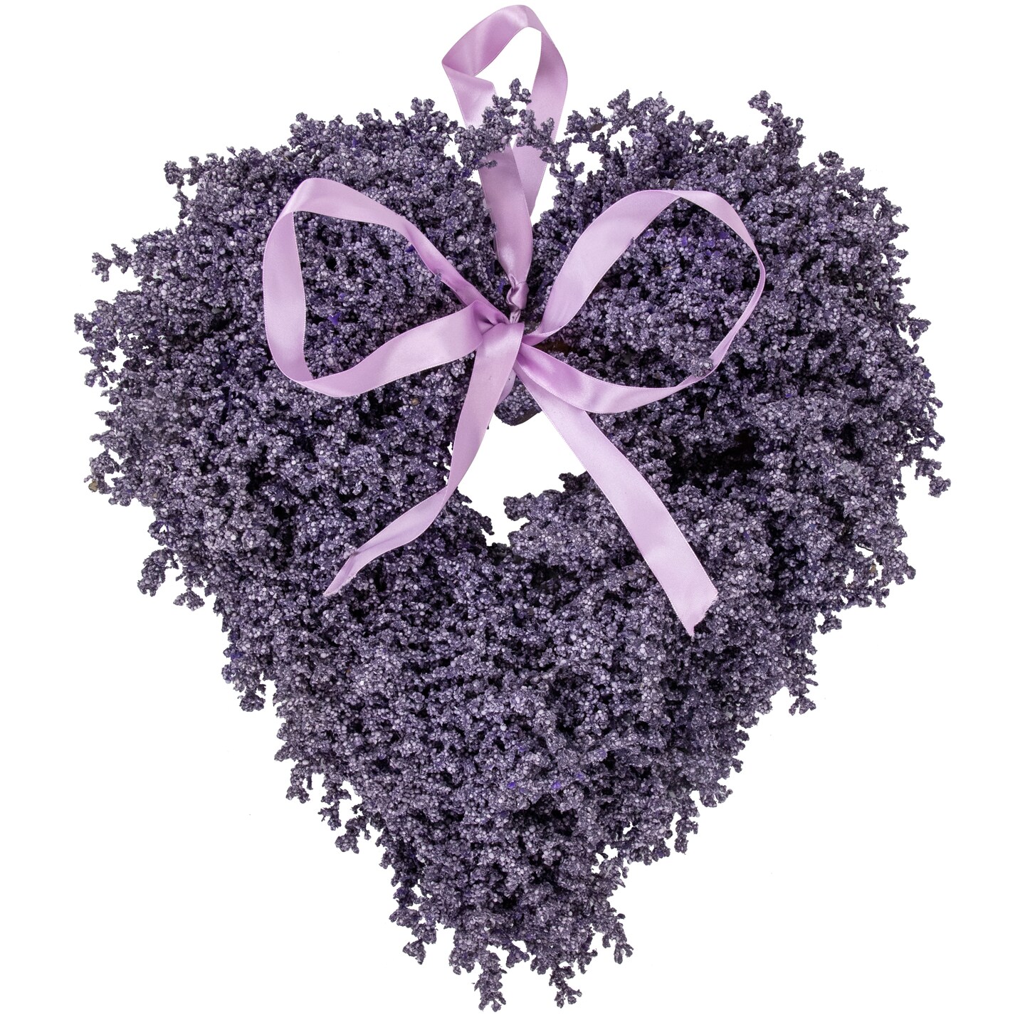 Northlight Artificial Lavender Heart Spring Wreath - 17.5&#x22;
