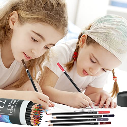 Yagol Colored Pencils for Adult Coloring Books, 72 Colored Professional Drawing  Pencils, Art Supplies for Sketching, Shading for Beginners, kids & Pro.