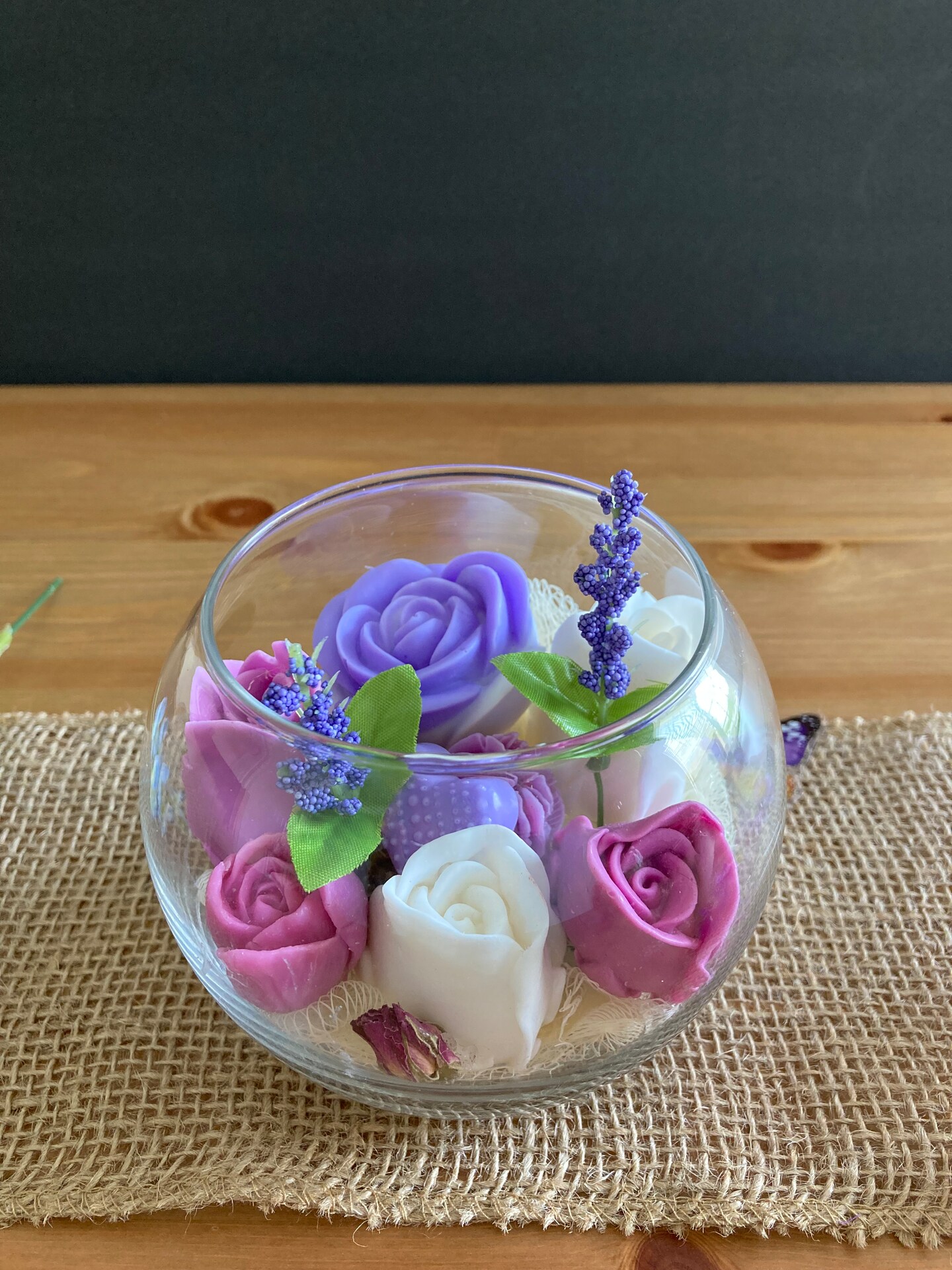 Handmade Soap Flowers in a Decorative Bowl MakerPlace by Michaels