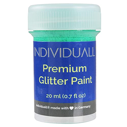 Set of 8 Glitter Paint - Sparkly, 20mL Acrylic Paints with Metallic Shimmer - Art Supplies for Canvas, Paper, Wood, Metal and Plastic - Gifts for Artists