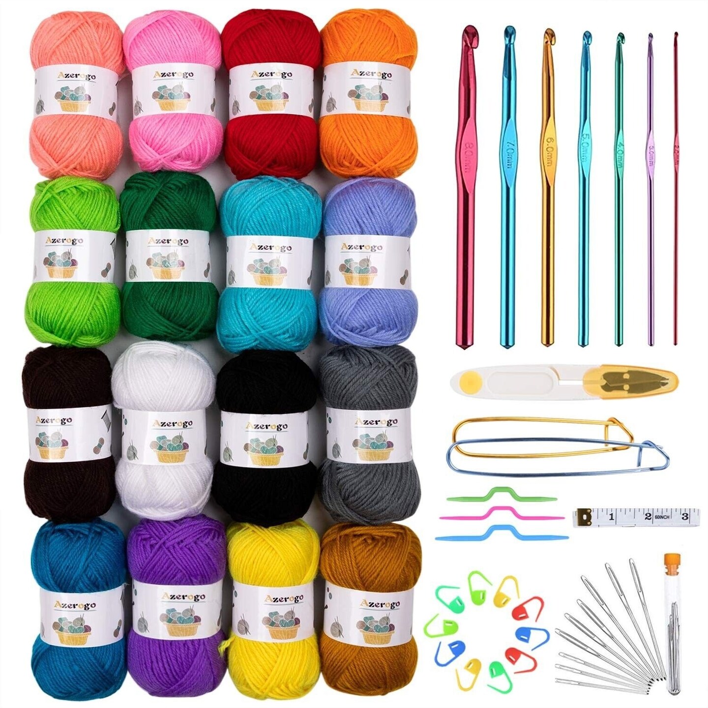 Acrylic Yarn Skeins for Knitting and Crochet