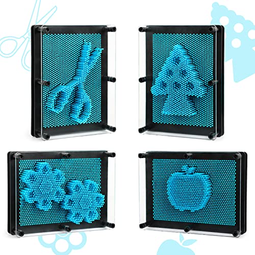 Pin Art Board Pin Art Toy for Kids, Sensory Toys for Age 3, 4, 5, 6, 7, 8, 9, 10+ Years Old Kids Boys Girls, Toddler Toys Birthday Gifts Baby Girl Boy Gifts Fidget Toys(Blue)
