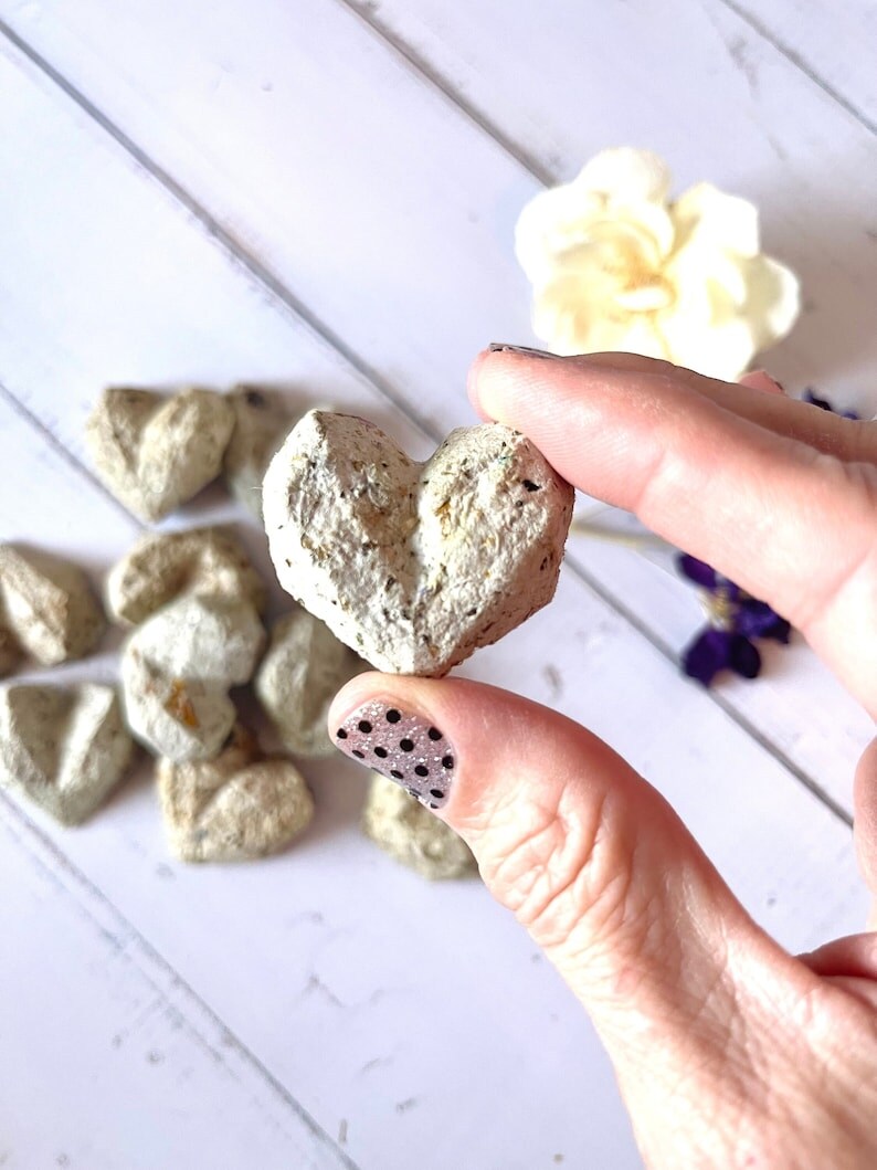 Bulk Seed Bombs, Geometric Heart Shaped, Eco Friendly Wedding Party ...