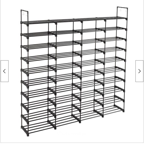 Standing 10 Tier 80 Pairs Shoe Rack Organizer Storage Shelf Home Saving
