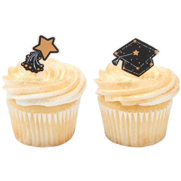 Shoot For The Stars DecoPics Cupcake Decorations, 12ct