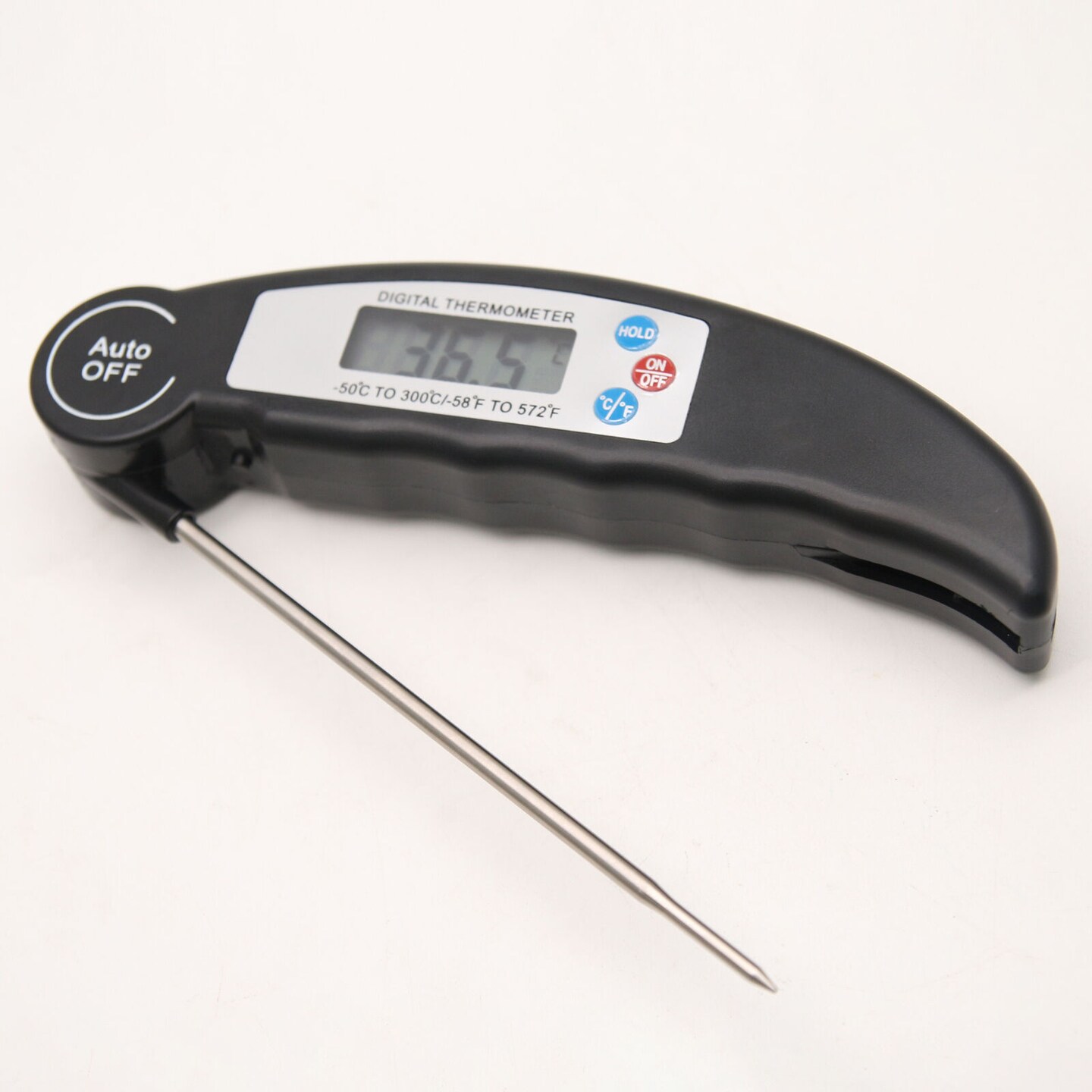 Collapsible LCD Digital Food Thermometer