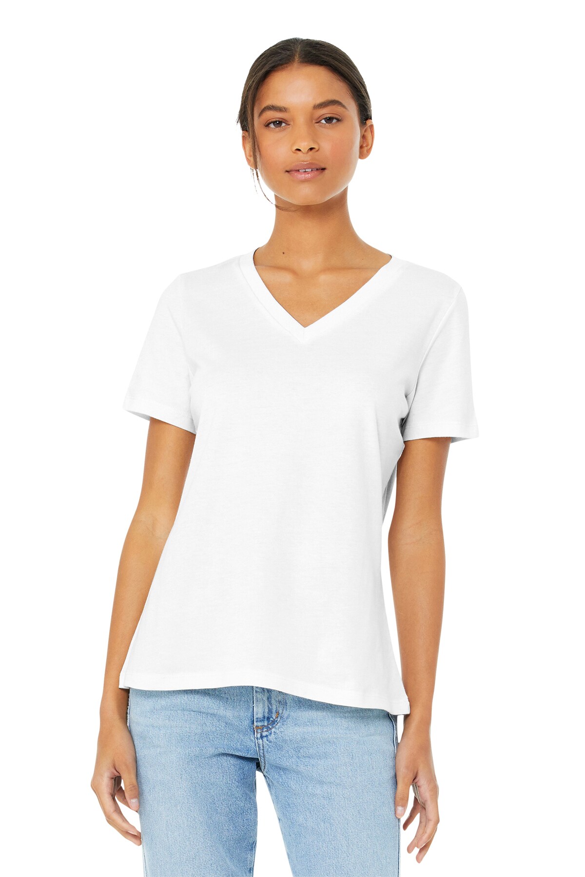 BELLA + CANVAS® Women’s Relaxed Jersey Short Sleeve V-Neck Tee