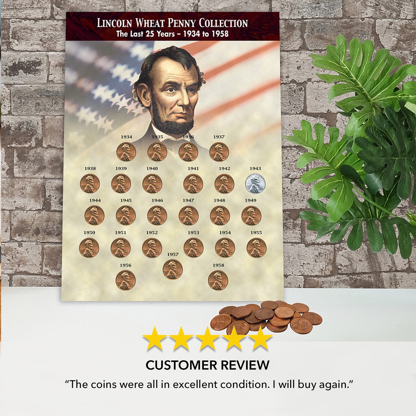 The Last 25 Years of Lincoln Wheat Penny Collection (1934-1958)