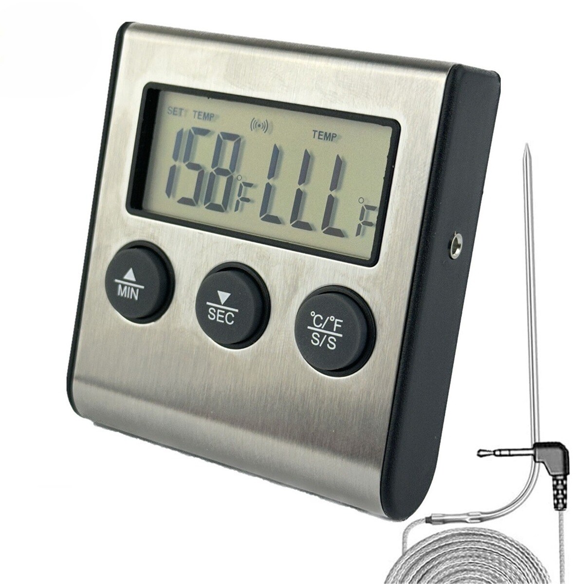 Multifunctional Remote Digital Cooking Thermometer with Timer