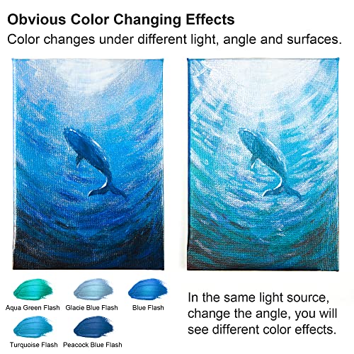 Shuttle Art Color Change Acrylic Paint, 20 Chameleon Colors