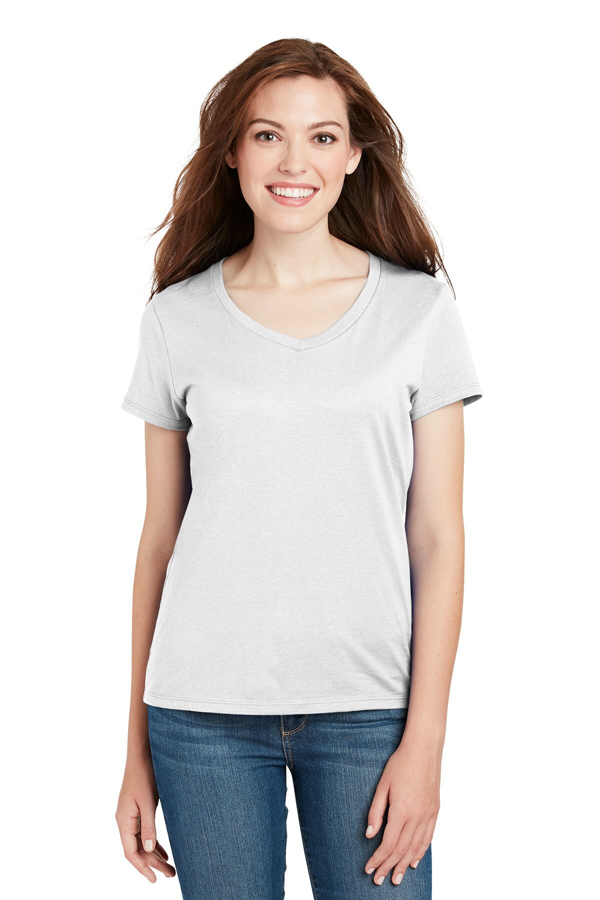 Hanes&#xAE; Women&#x27;s Perfect-T Cotton Short Sleeve V-Neck T-Shirt