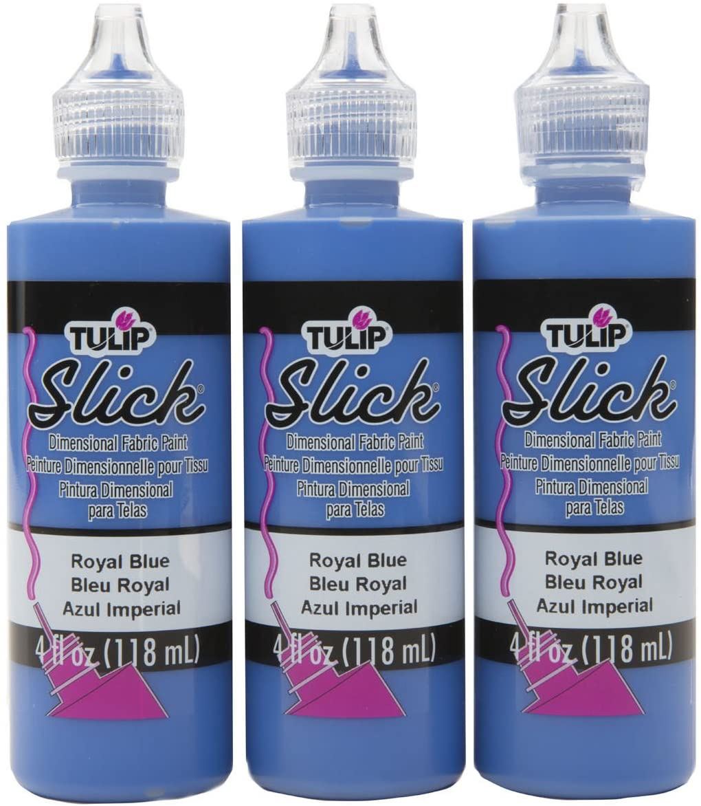 Slick Royal Blue Tulip Dimensional Fabric Paint 4oz 