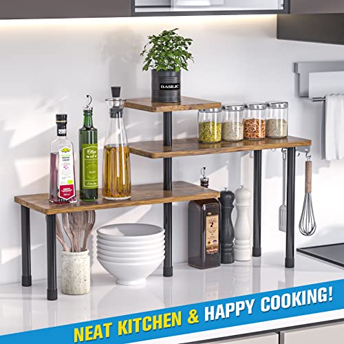 3Tier Kitchen Counter Organizer, offers Storage Rack Shelves Corner Shelf