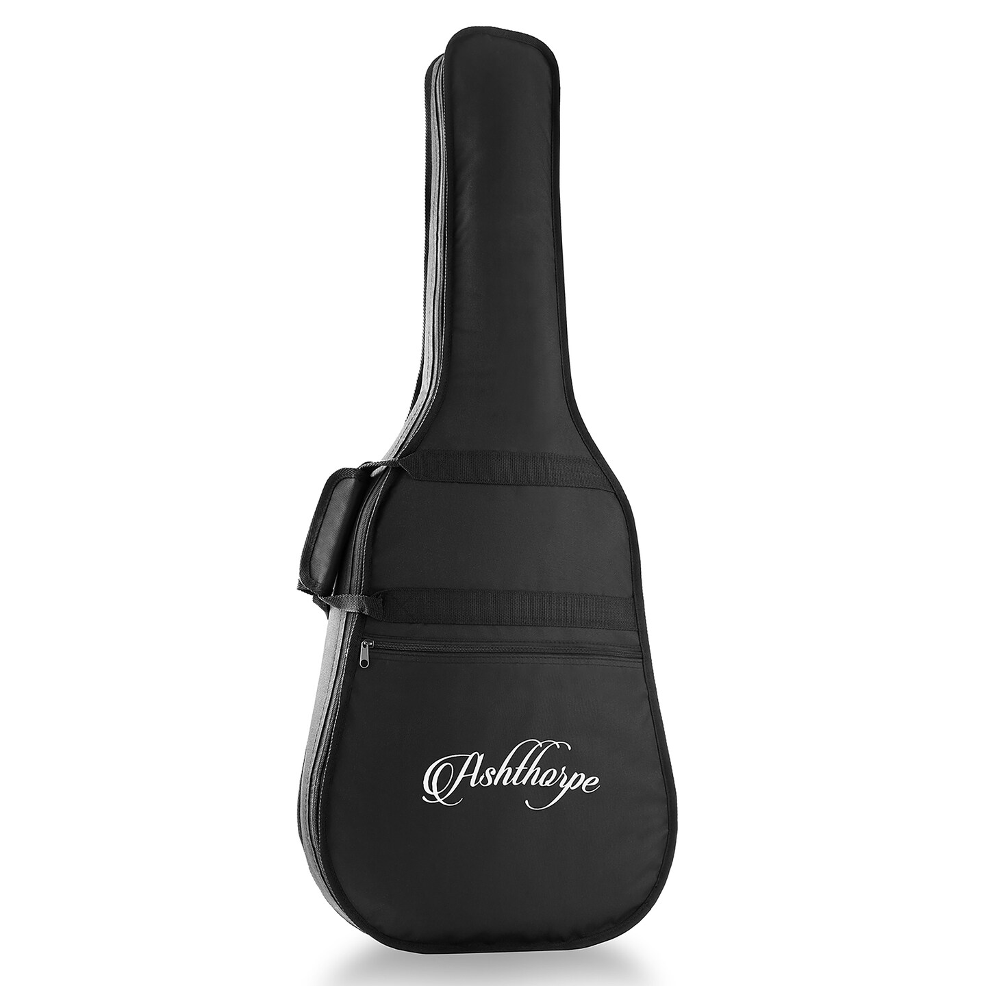 Ashthorpe Left Handed Full-Size Thinline Cutaway Acoustic Electric Guitar Package with 10 Watt Amp
