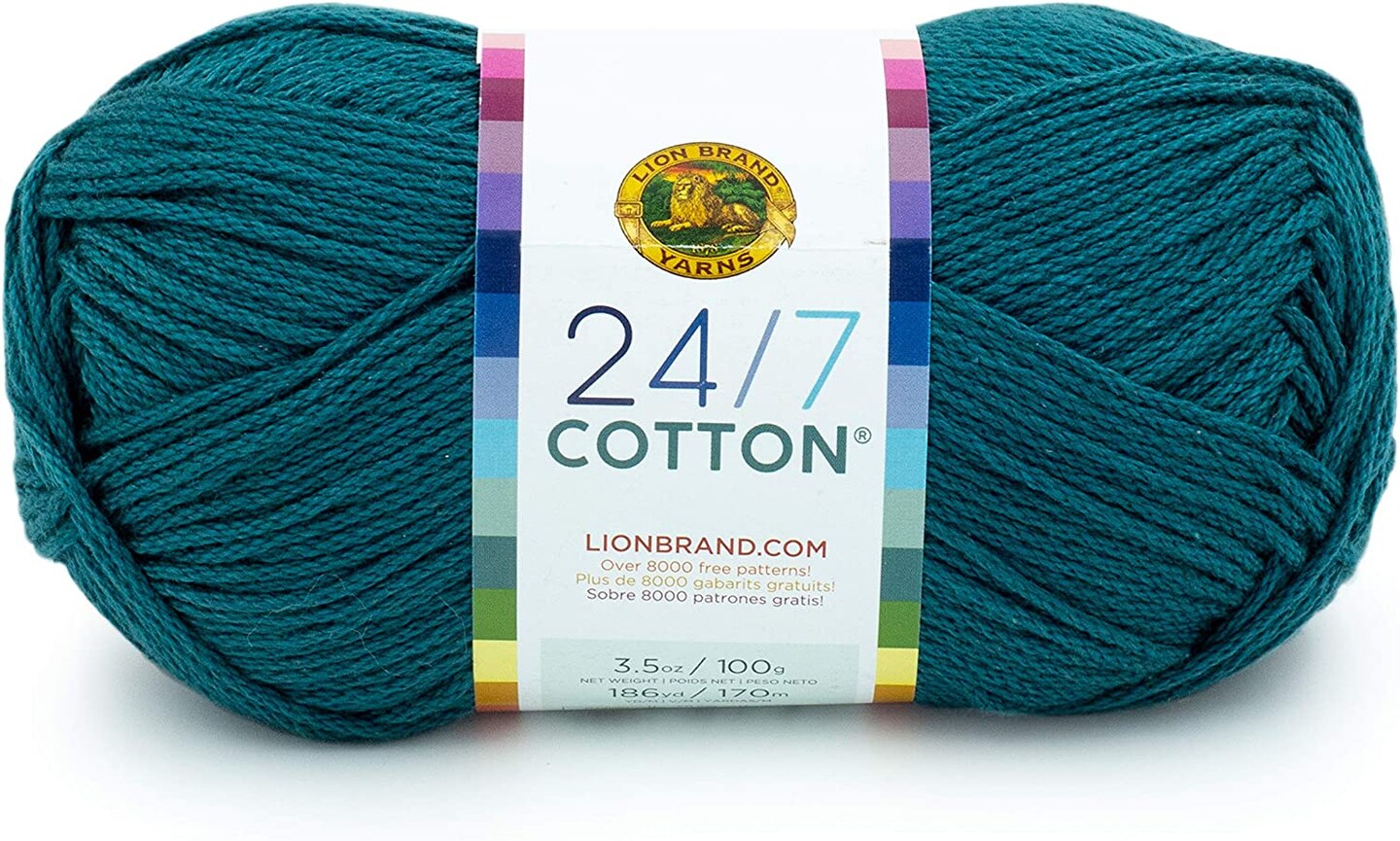 Lion Brand Yarn - 24/7 Cotton - 6 Skein Assortments