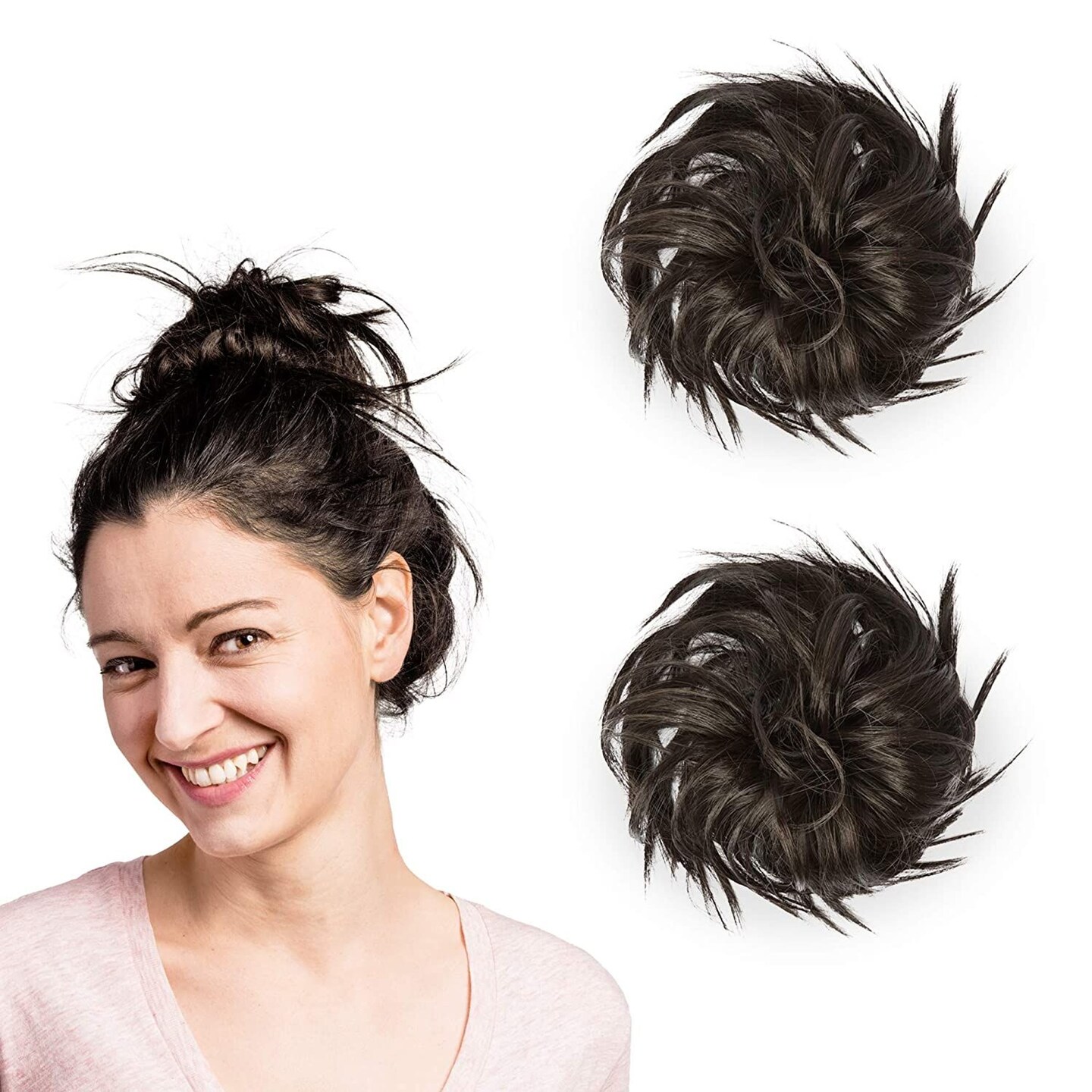 Hair extensions cheap messy bun